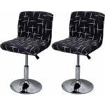 Housse de tabouret de bar extensible, 2 housses de chaise haute imprim�es pour housses de chaise haute ...