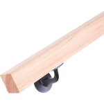 Handystairs - main courante - 40x40 mm - bois de pin - 300 cm - non trait