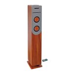 Inovalley - hp34 - cd - wood tour de son lecteur cd - bluetooth - 100 w - usb - bois et gris Inovalley - hp34 - cd - wood tour de son lecteur cd - bluetooth - 100 w - usb - bois et gris