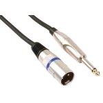 Hq power - cable professionnel xlr. xlr male vers jack mono 6. 35mm (3m) pac116 - 2 ri1745