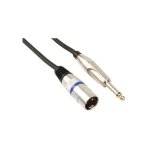 Hq power - cable professionnel xlr. xlr male vers jack mono 6. 35mm (6m) pac116 ri1743