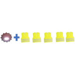 Htc equipement - pack s�curit� 1 disque d'avertissement lumineux 15 led + 5 gilets de s�curit� adulte ...