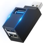 Hub usb 3. 0 � 3 ports, mini hub usb avec plusieurs connexions usb (1 usb 3. 0 + 2 usb 2. 0), adaptateur ...