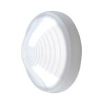 Hublot ext�rieur fluo 1x13w � 250mm blanc polycarbonate lampe 4000k g24q - 1 ballast elec cl2 ik08 ip44 ...