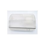 Hublot rectangulaire diffuseur transparent 206x110x113mm pour lampe 60w max culot b22 230v (non incl) ...