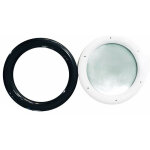 Hublot rond gris ral 7016 pvc 315 mm à visser vitrage sablé Hublot rond gris ral 7016 pvc 315 mm à visser vitrage sablé