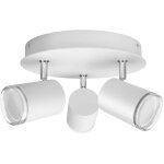 Philips hue - hue plafonnier de salle de bain led 871951434091600 hue white amb. adore spot 3 flg. wei ...