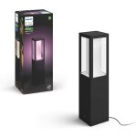 Philips hue white & color ambiance borne extrieure impress extension aluminium noir, fonctionne avec ...