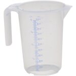 Pichet doseur 1000 ml polypropylne transparent d117xh165 mm poigne ouverte