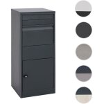 Mendler - bo�te aux lettres hwc - g80 - bo�te � colis sur pied taille l - galvanis� anthracite - imitation ...