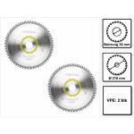 Hw lame de scie circulaire 216 x 2, 3 x 30 mm, w60 - 216 mm, 60 dents - 2pcs. (2x 500125) - festool