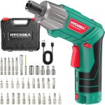 Hychika visseuse sans fil 6nm, visseuse devisseuse sans fil 2. 0ah 3. 6v avec 35 accessoires, lampe led, ...