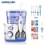 Hydropulseur dentaire, irrigateur oral electrique - 10 niveaux de pression - 5 embouts inclus - 800ml ...