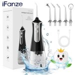 Hydropulseur jet dentaire portable - 6 busettes 3 modes - r�servoir d'eau 300 ml