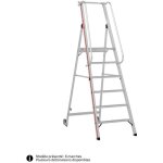 Hymer - escabeau 12 marches grande plateforme - hauteur max. de travail 4. 80m - 8080 / 12