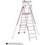 Hymer - plate - forme de chantier t�lescopique en aluminium protect avec gc portillon