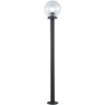I giardini del re - lampadaire globe 120 cm h en aluminium noir globe me'thacrylate 20 cm pour lampes ...