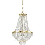 Ideal lux - caesar - lustre en cristal à 6 ampoules au fini doré, g9 Ideal lux - caesar - lustre en cristal à 6 ampoules au fini doré, g9