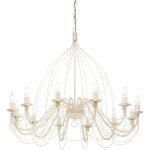 Ideal lux corte - lustre � 12 ampoules au fini blanc antique, e14