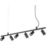 Ideal lux - dynamite - luminaire suspendu d'intrieur  6 lumires, noir, gu10