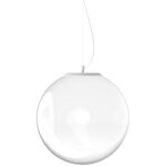 Ideal lux mapa clear plafonnier suspendu globe 40 cm opale