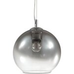 Ideal lux nemo - suspension d'int�rieur � d�me, abat - jour chrom� � 1 lumi�re, e27