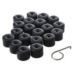 Ikodm - 20pcs pour vw golf - cache boulon jantes voiture ecrou de roue bouchon noir