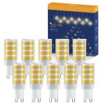 Ikodm - ampoule led g9 5w, ampoule g9 led blanc chaud 3000k, 550lm, non dimmable, sans scintillement, ...