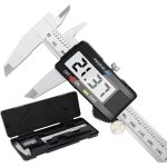 Ikodm - pied a coulisse, pied � coulisse digital 150mm acier inoxydable grand �cran lcd pr�cision r�glable ...