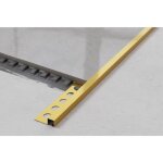 Ilcom - profil d�coratif qs en acier inoxydable pour carrelage 1. 2cm x 270cm - or satin�