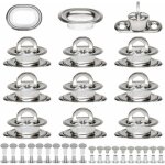 ?illets ovales twist verrouiller en laiton nickel� tourniquet bache avec contre - rivure et rivet pour ...