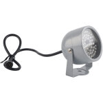 L'illuminateur ir 48 led allume la lumi�re de vision nocturne infrarouge �tanche pour la cam�ra de vid�osurvei ...