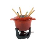 Set de 10 pi�ces de fondue en fonte normandie ilsa