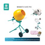 Imer - b�tonni�re �lectrique 230v cuve plastique poliet hdpe
