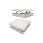 Lanterneau chantal blanc 400x400 pour camping - car et caravane Lanterneau chantal blanc 400x400 pour camping - car et caravane