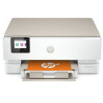 Imprimante multifonction tout en un hp envy inspire 7224e blanc et beige