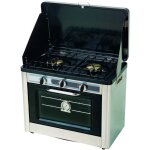 Incasa four combin� 25l / r�chaud � gaz 2 feux camping