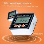 Inclinom�tre num�rique, 0 - 360�, base magn�tique