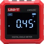 Inclinom�tre num�rique lm320c, indicateur d'angle magn�tique, niveau � bulle, rapporteur 4x90�, goniom�tre ...