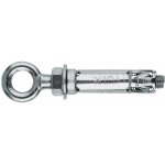 Index - cheville � ailettes en acier pour charges lourdes - piton - zingu� m6 x 40 �10 - boite de 50