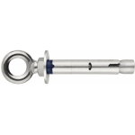 Cheville anti - rotation pour charges moyennes - piton forg - inox a2 m6 x 45 8 - boite de 100
