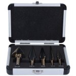 Ineasicer - 5pcs hss forets �tag� m�che conique tr�pan � redan kit outil �lectrique avec bo�te range