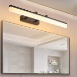 Ineasicer - lampe pour miroir led salle de bains ip44 9w 1170lm, r�glable angle applique lampe, armoire ...