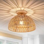 Ineasicer - plafonnier semi - encastr� moderne, boho semi plafonnier suspension plateau de plafond en ...