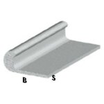 Profil de griffe cm 200 h argent argent 18x1 mm tige de profil en aluminium