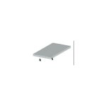 Profil plat cm 100 h argent 12x2 mm profila s aluminium barre de tige