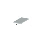 Profil plat cm 100 h profila aluminium chroma 30x2 mm barre de tige