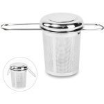 Infuseur � th� en acier inoxydable, filtres � mailles fines, grande capacit�, avec poign�e pliable et ...