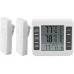 Inhhub thermom�tre num�rique pour r�frig�rateur et cong�lateur avec alarme sonore et capteur sans fil, ...