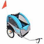 Inlife - remorque de v�lo pour enfants gris et bleu 30 kg